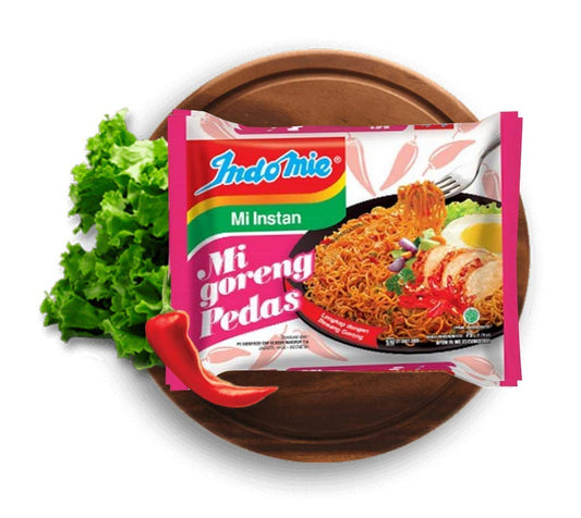 Indomie Mi Goreng Instant Stir Fry Ramen Noodles, Hot & Spicy