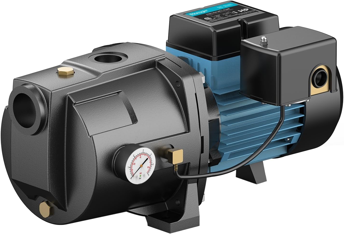 1HP Shallow Well Jet Pump for Efficient Water Supply and Irrigation