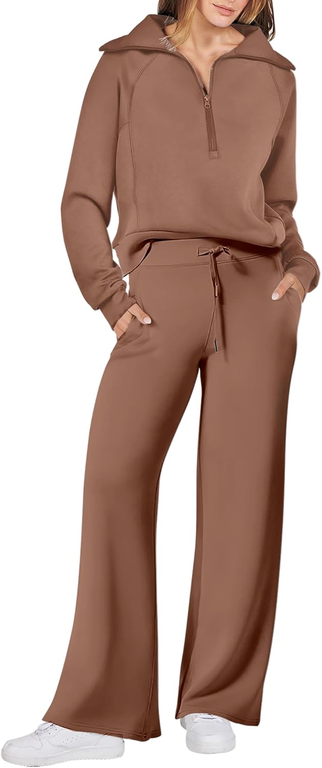 Stylish 2 Piece Outfits for Women - Fall Fashion Lounge Set