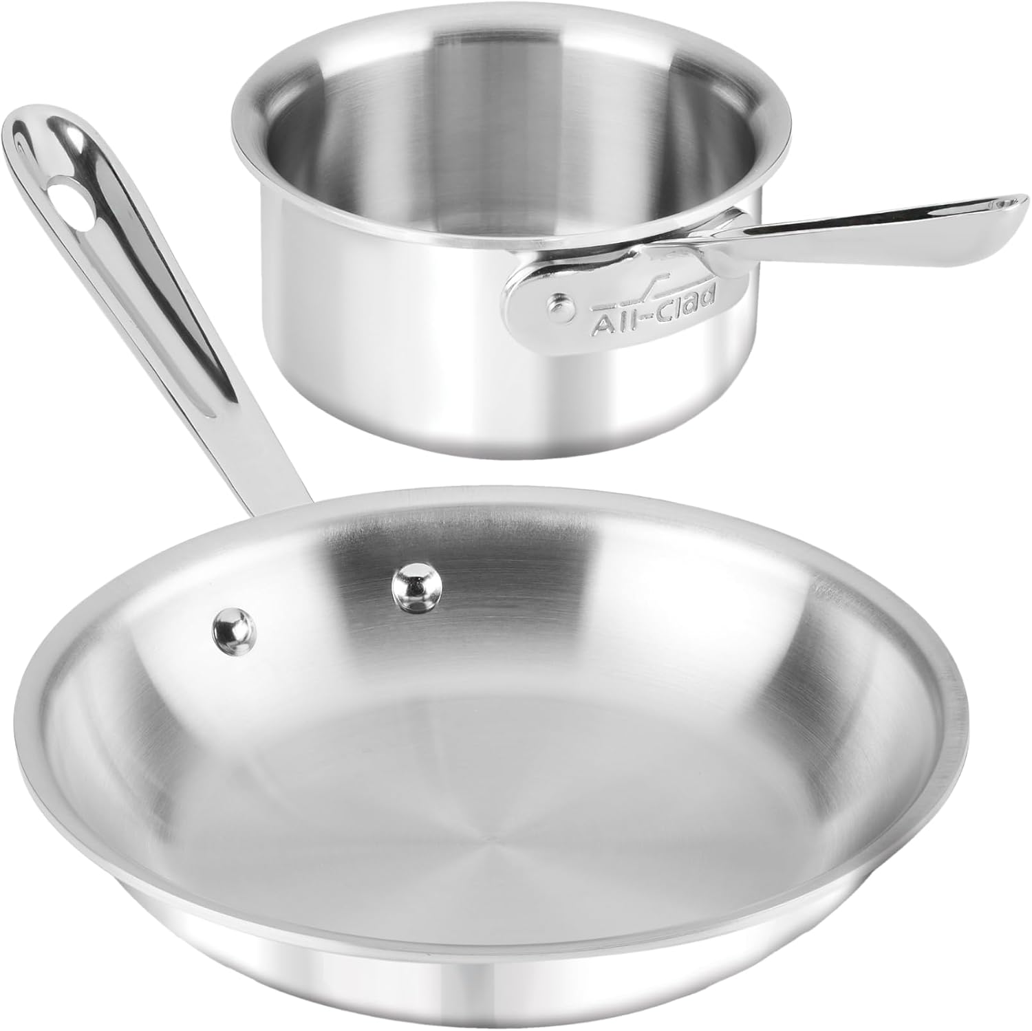 All-Clad Kitchen Helper Fry Sauce Pan Set for Versatile Cooking