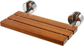 OasisCraft Teak Folding Shower Seat: Waterproof, 400lbs Capacity