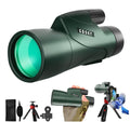 12x55 HD Monocular Telescope with Smartphone Adapter - Lightweight