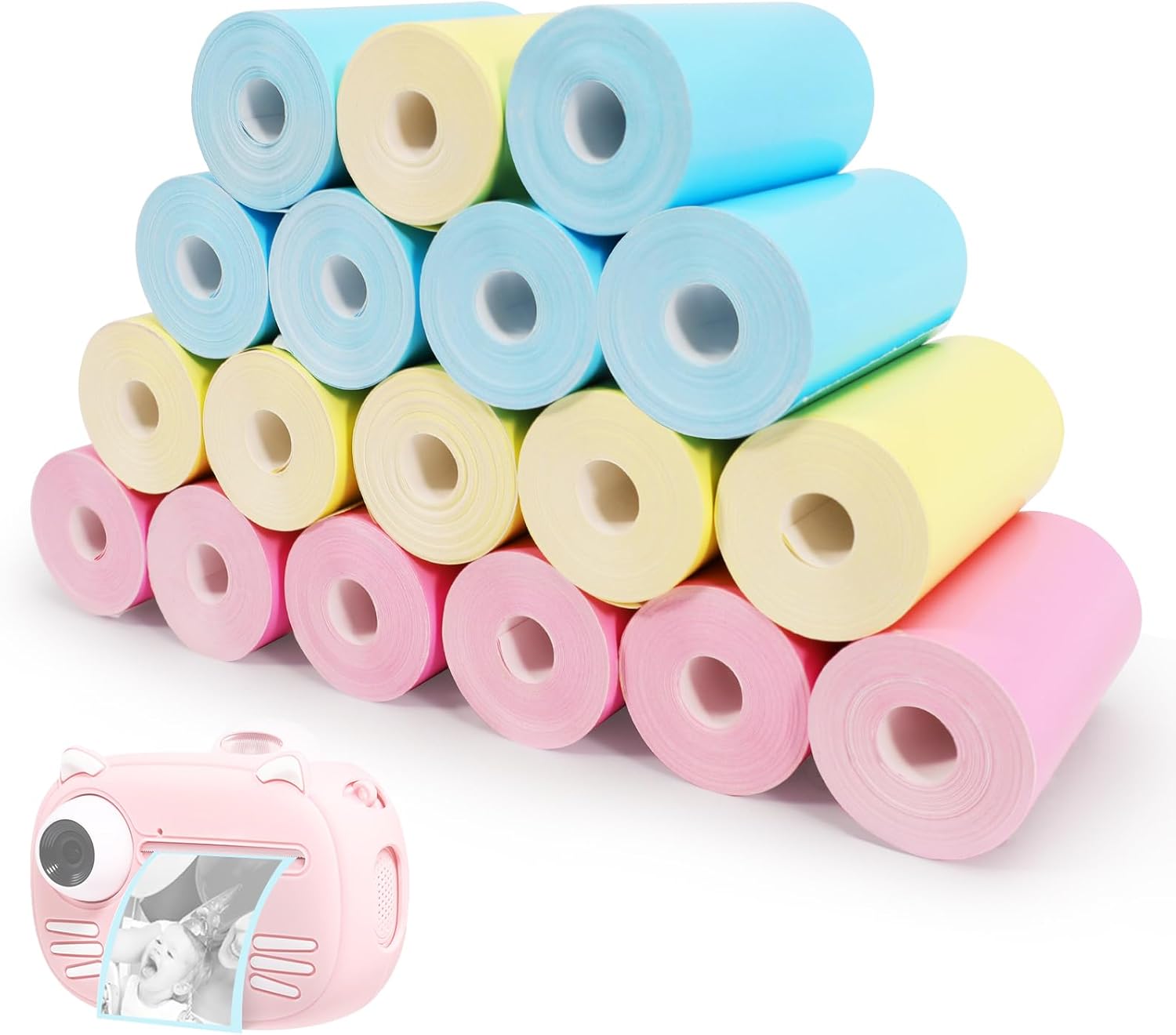YUNVI 18 Rolls Kids Instant Camera Thermal Paper - Print Instantly!