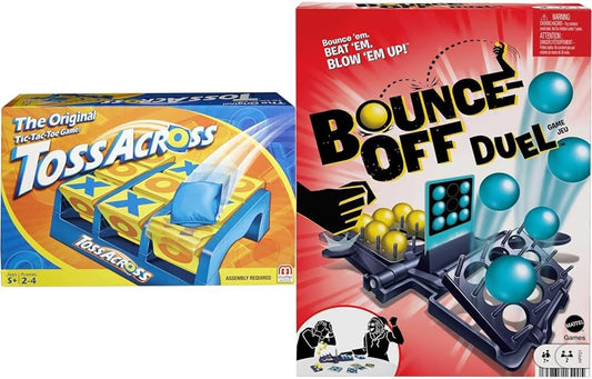 Toss Across Kids Outdoor Game Bundle with Bounce-Off Duel Fun