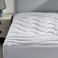 SLEEP ZONE Cooling Mattress Topper Cal King - Zoned Quilted Pillow Top