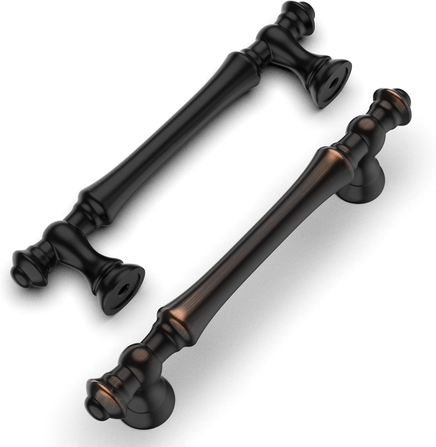 Amerdeco 10 Pack Oil Rubbed Bronze Cabinet Pulls for Kitchen