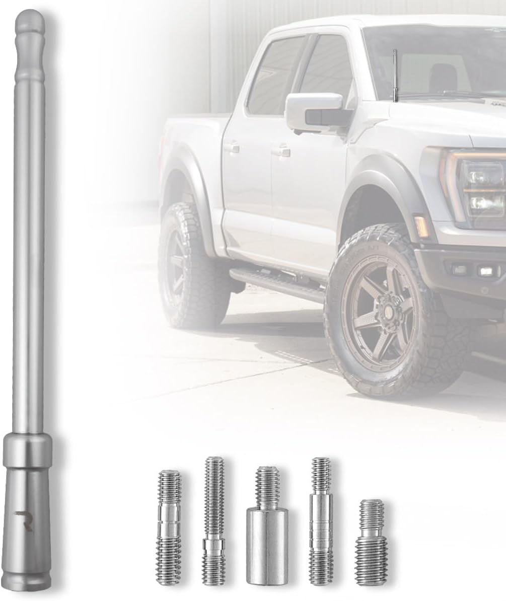 RECON 8in Antenna Mast Style for OEM Factory Threaded Antennas