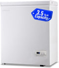3.5 Cu.ft Chest Freezer with Electronic Panel - Compact Deep Freeze