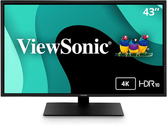 ViewSonic 43 4K Monitor - HDR10, Eye Care