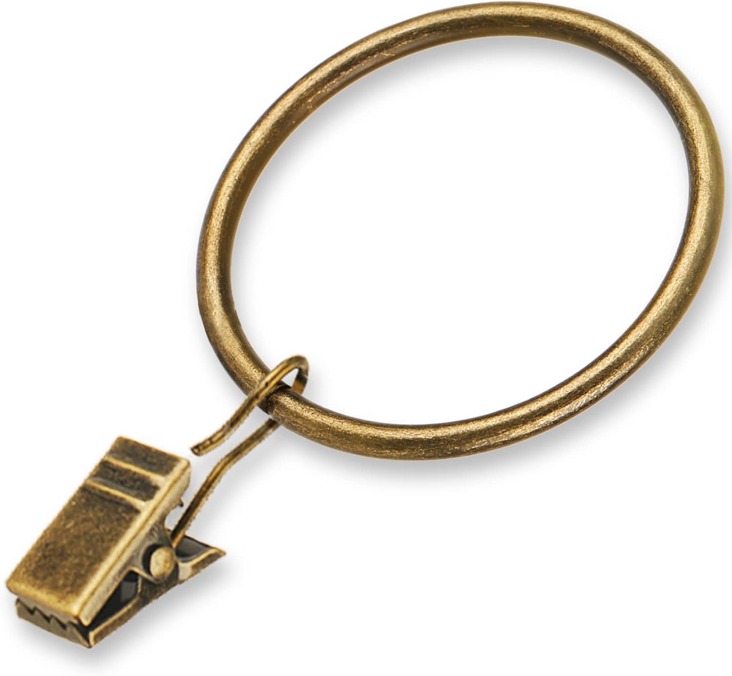 Awtok Antique Brass Curtain Rings Set - Easy Drapery Hanging