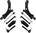 TRQ Front Steering & Suspension Kit Control Arm with Ball Joint - Fit