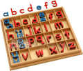 Movable Alphabet Wooden Montessori Set - Preschool Spelling Tool