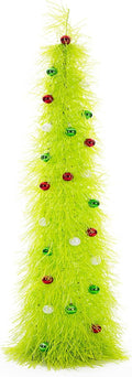 Christmas Tree 5ft Artificial Pop-Up Hairy Tree - Space-Saving Holiday