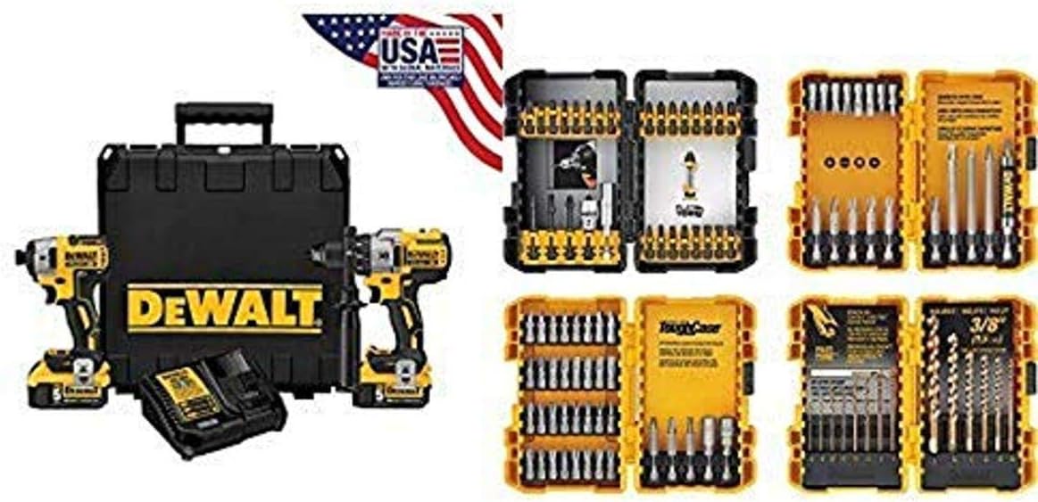 DEWALT DCK299P2 Cordless Hammerdrill & Impact Driver Combo Kit