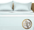 100% Egyptian Cotton Queen Sheet Set 1000 TC - Sea Foam Luxury