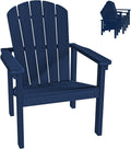 Stackable Adirondack Chair - Durable HDPE Outdoor Patio Seating