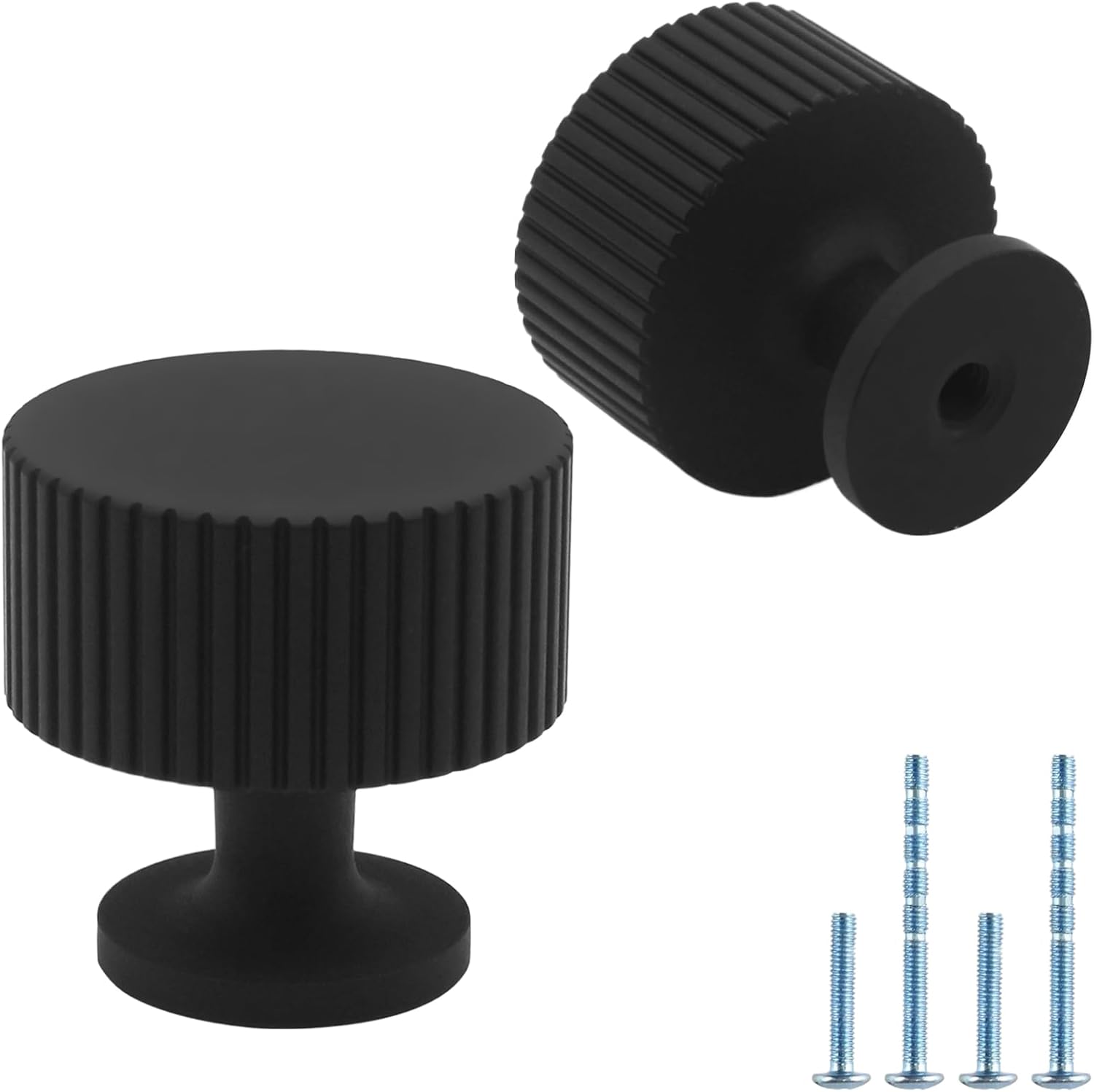 30 Pack Black Cabinet Knobs by Abtopia for Home Decor