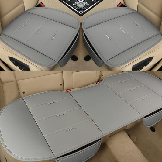 Universal PU Leather Seat Covers for Cars - West Llama Gray