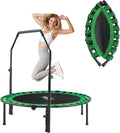 AOTOB 40 Fitness Trampoline for Adults - Foldable Mini Rebounder