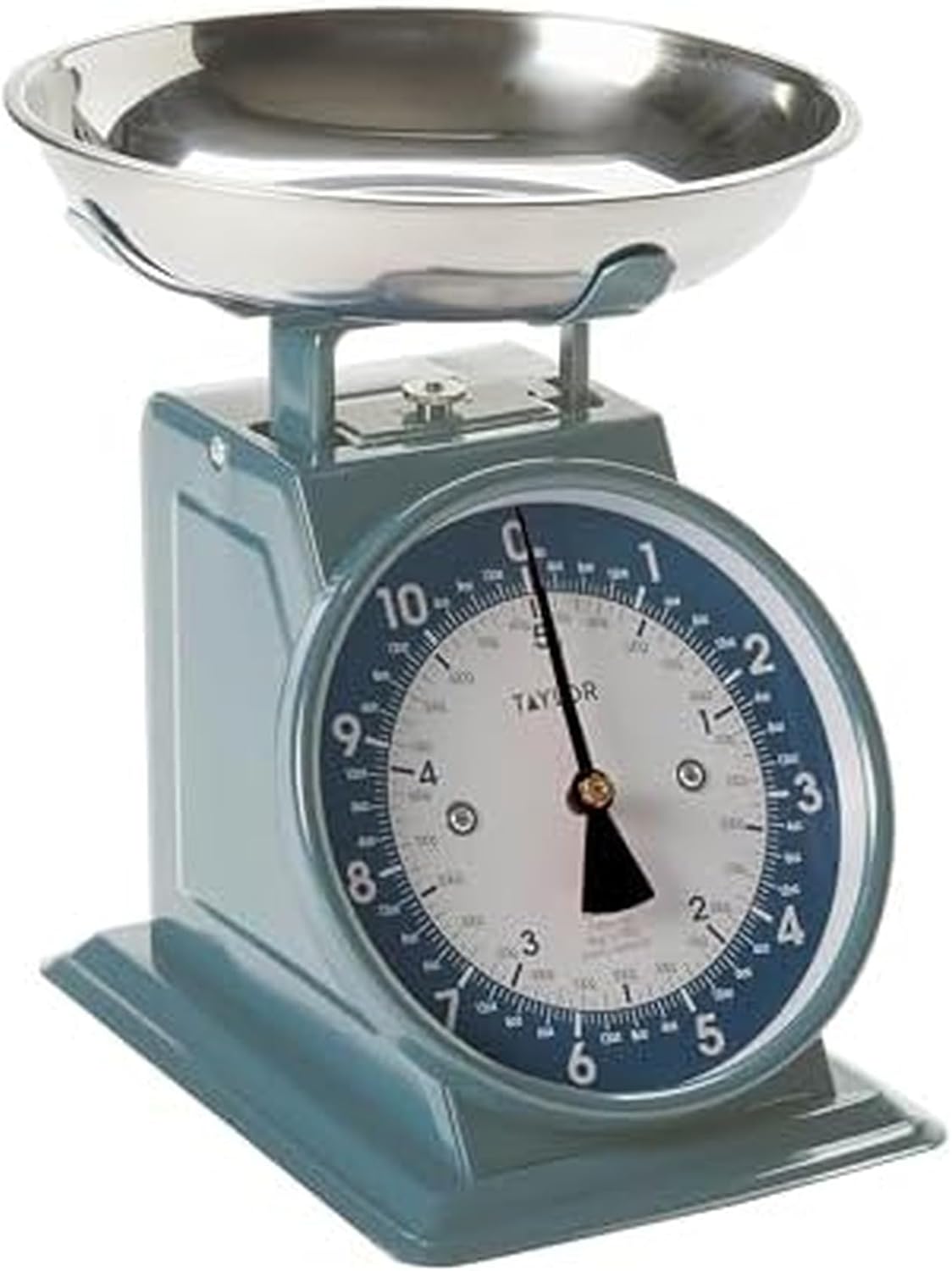 Taylor Mechanical Kitchen Weighing Food Scale with Bowl, 11lbs