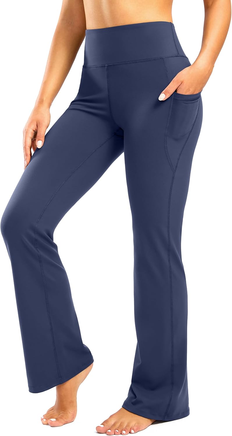 28in to 34in Inseam Women's Bootcut Yoga Pants for Comfort