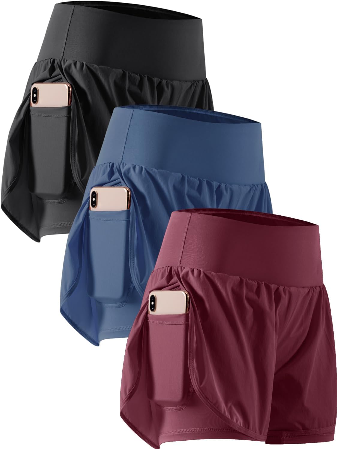 CADMUS 2 in 1 Women's Workout Shorts for Gym and Running