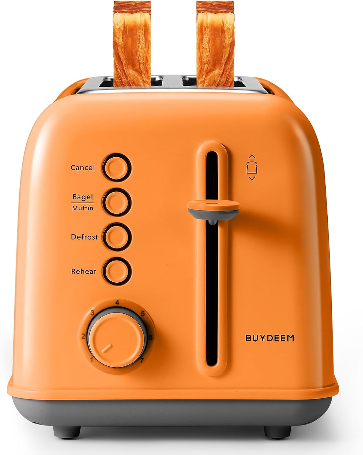 BUYDEEM DT620 2-Slice Toaster with Extra Wide Slots and Retro Design