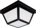 Maxxima 9in Black LED Outdoor Porch Ceiling Light - Warm 3000K