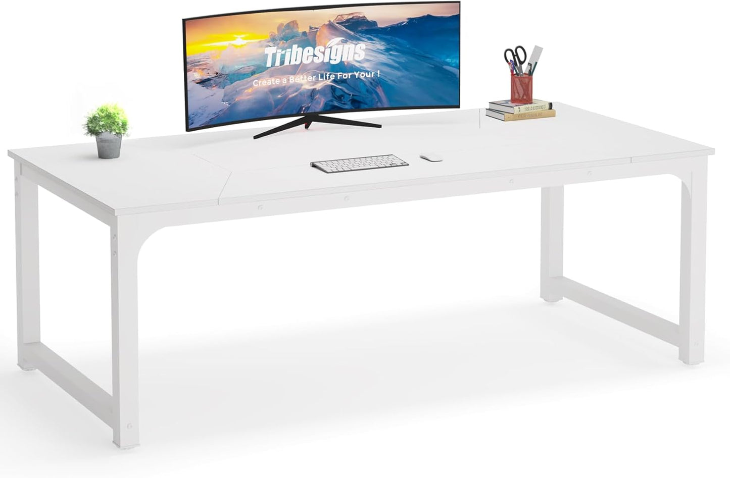 Tribesigns Modern Computer Desk - Spacious Executive Office Table