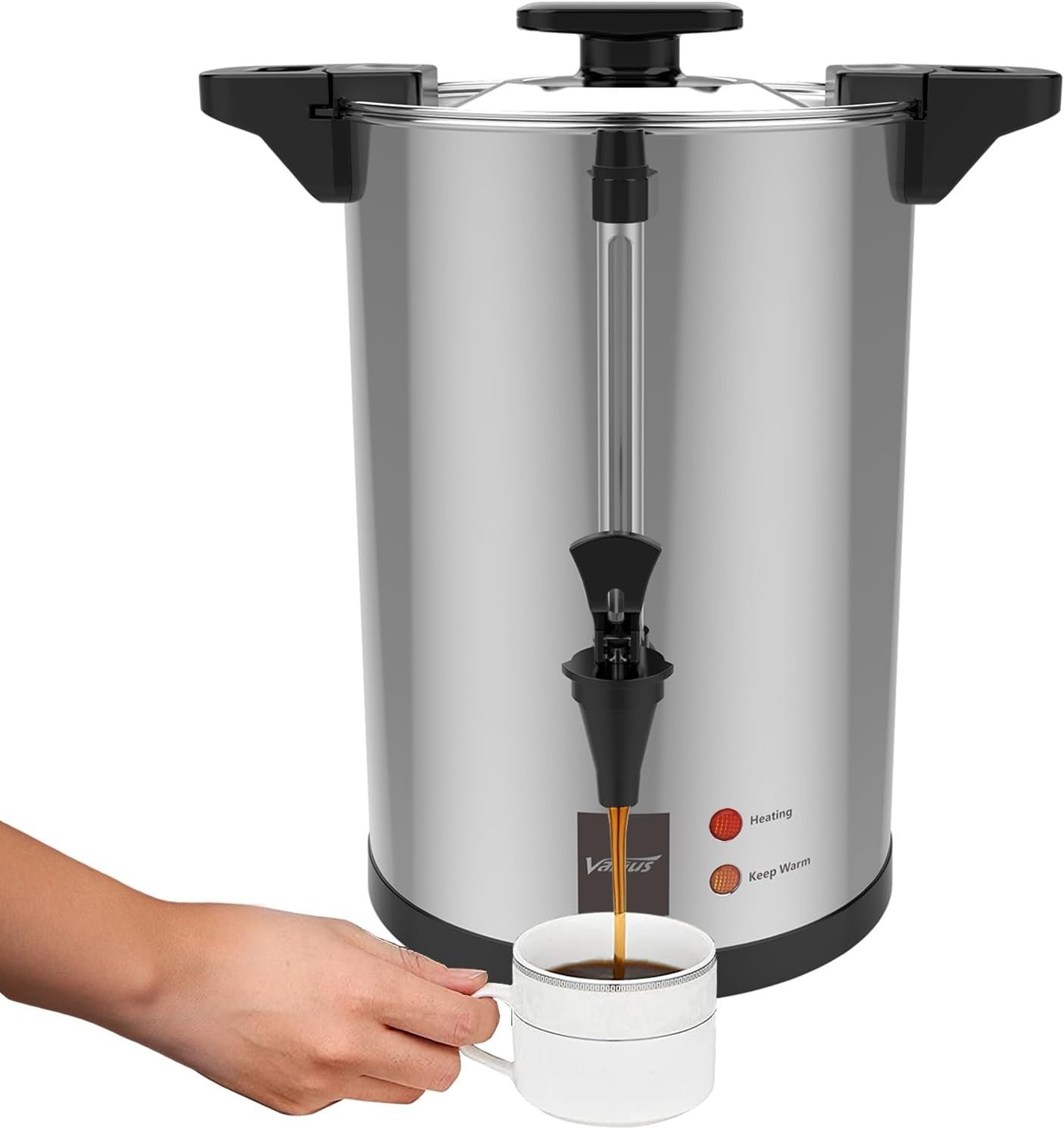 Valgus Commercial Stainless Steel Coffee Urn for Large Events