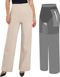 Popilush Work Pants for Women High Waisted Tummy Control - Slimming
