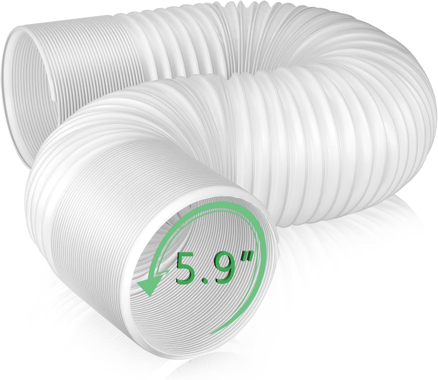 Angooni Universal Exhaust Vent Hose - 5.9 x 80 - Compatible with Top Brands