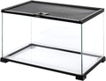 Full Glass 15 Gallon Reptile Tank - Medium Terrarium for Small Pets