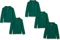 Girls Long-Sleeve Uniform Interlock Polo Shirt - School Staple