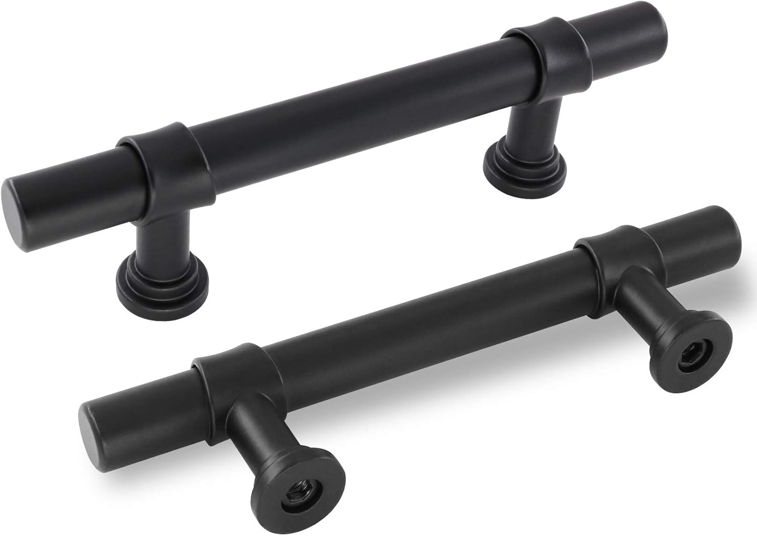 Goldenwarm 3 Inch Black Cabinet Pulls for Kitchen & Bathroom