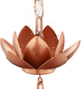 8.5ft Rain Chain for Gutters Downspouts Outside - Lotus Cups