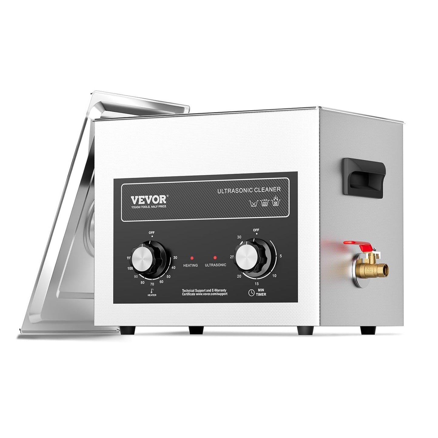VEVOR 10L Sonic Cleaner with Heater for Professional Cleaning