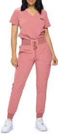 Slim Fit Stretchy Scrubs Women's Jogger Scrub Set - Slim (Style BDRK)
