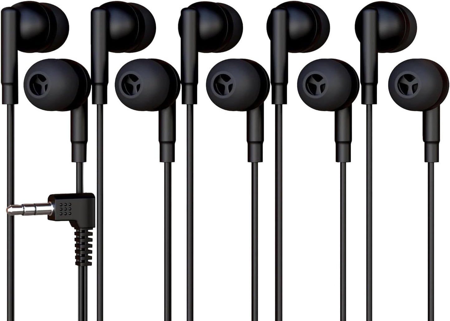 Redskypower 5 Pack Wired Earbuds | Bulk Savings for All Ages