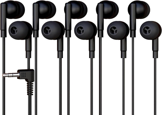 Redskypower 5 Pack Wired Earbuds | Bulk Savings for All Ages