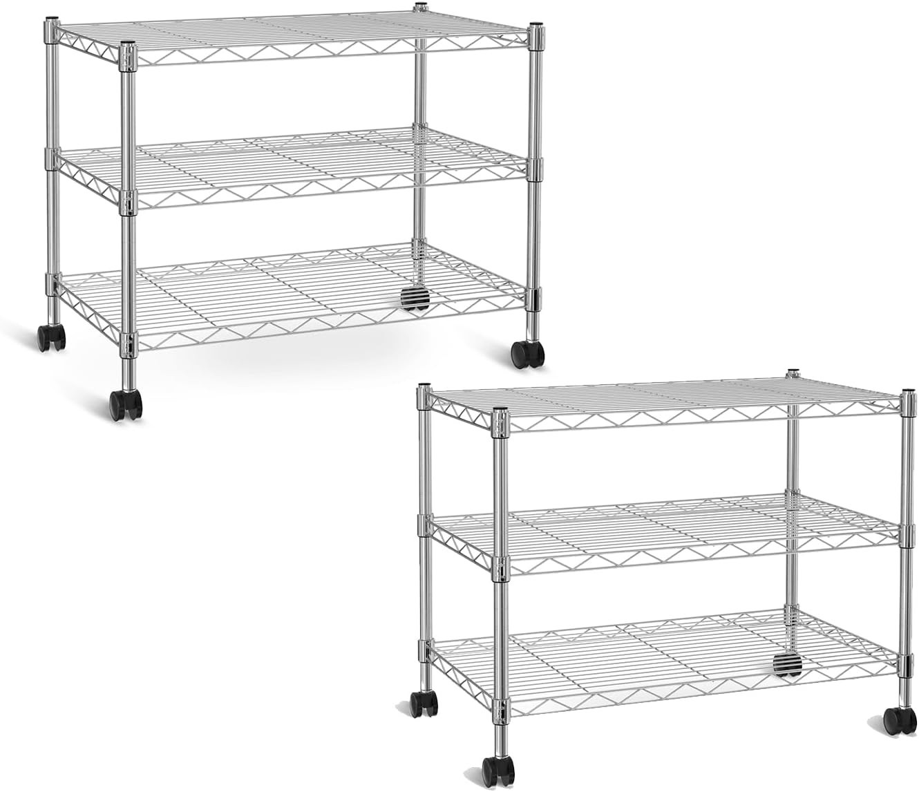 3-Tier Heavy Duty Storage Shelves with 750Lb Capacity for Home