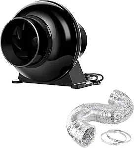 iPower 4 Inch Inline Ventilation Fan for Grow Tent Circulation