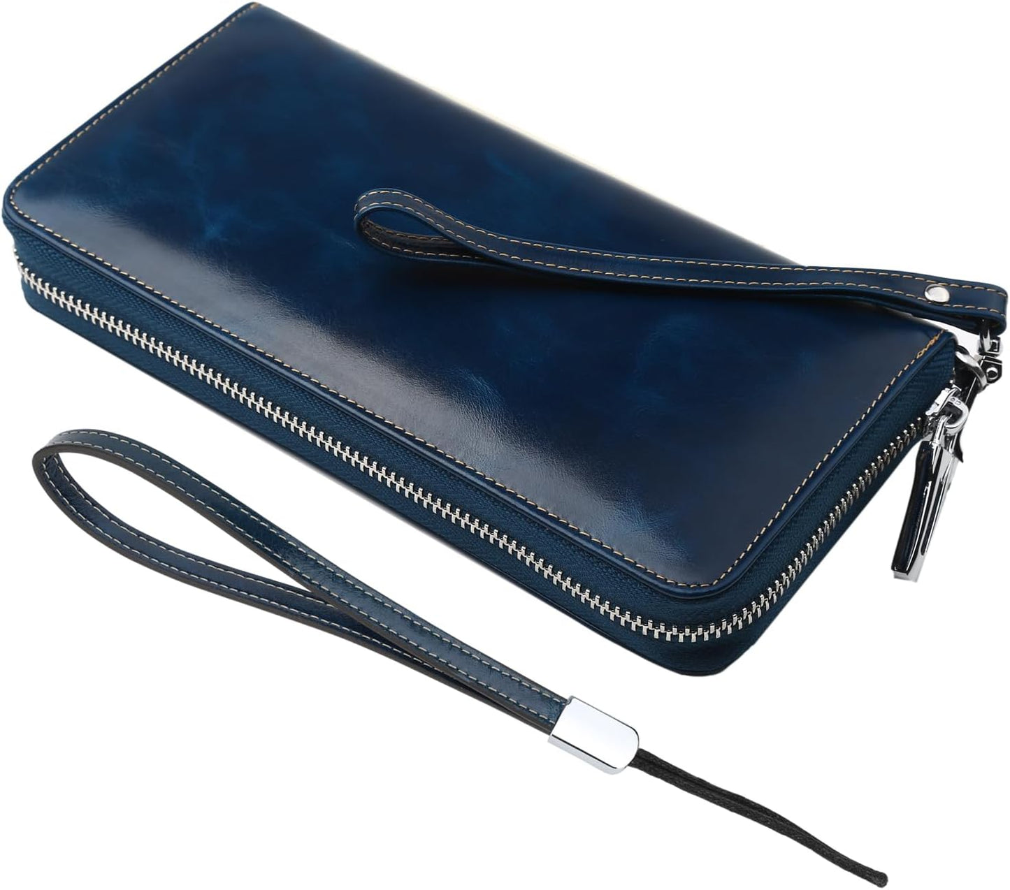 Lavemi Women's RFID Blocking Leather Wallet Phone Holder Clutch