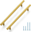 10 in Cabinet Pulls 30 Pack - Brushed Brass 7-1/2 in Hole Center