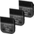 3 Pack 4FC Detachable Dog Grooming Steel Blades Compatible with Andis