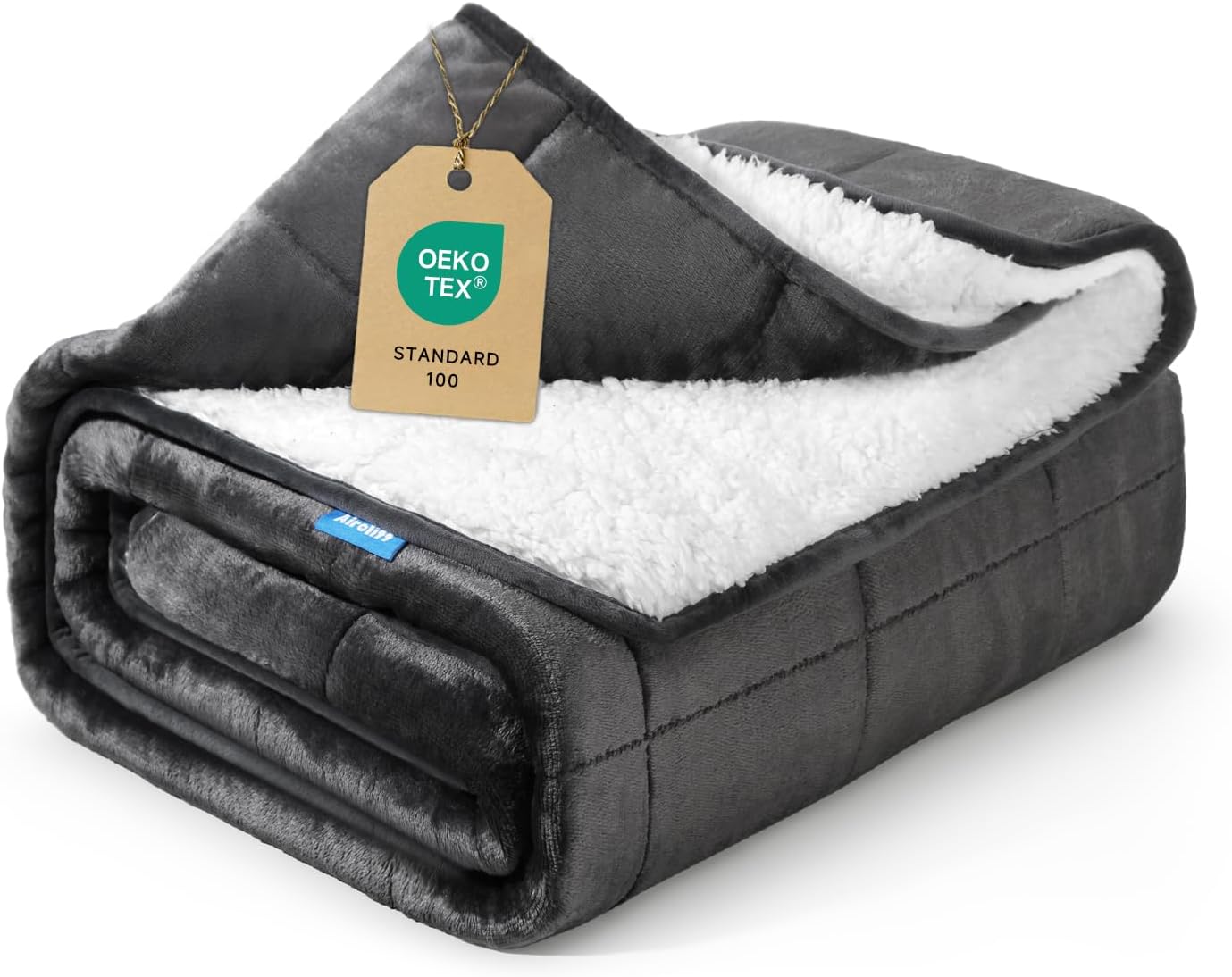 Weighted Blanket 25 lbs for Couples - Thick Sherpa Fleece