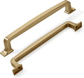 KHTUMEWARE 6-1/4 in Cabinet Handles Pack of 10 - Brushed Brass pulls