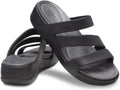 Crocs Women's Boca Strappy Wedge Sandal - Comfortable LiteRide Wedge