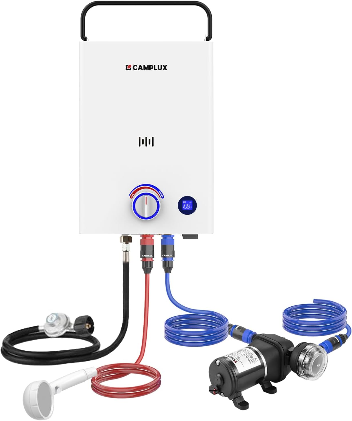 CAMPLUX First Portable Tankless Water Heater for Camping