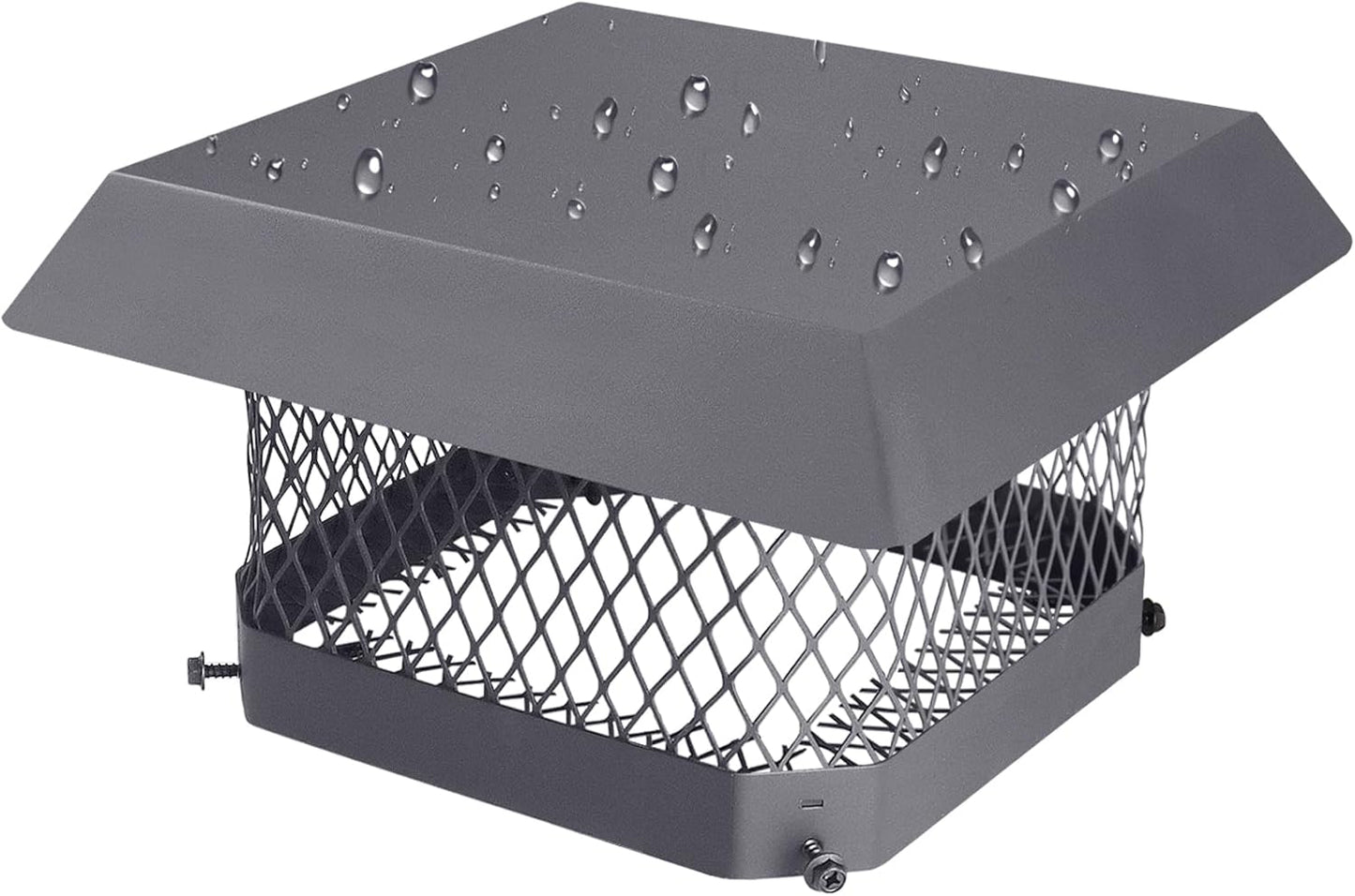 9x9 Chimney Cap for Outside, Galvanized Steel Vent Cover